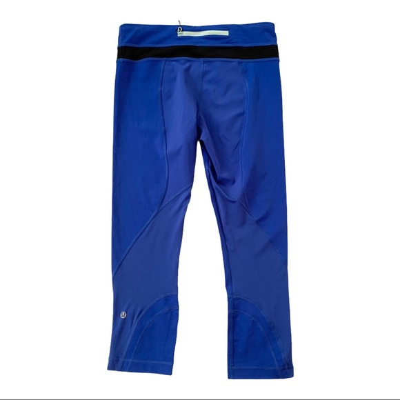 Lululemon Run Inspire Crop II (Mesh) Harbor Blue 6 - Picture 6 of 15